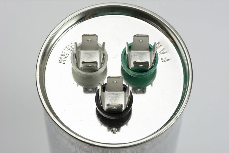 TEMCo 60+7.5 uf/MFD 370-440 VAC Volts Round Dual Run Capacitor 50+60 Hz AC Electric - Lot -1 (Optional uf/MFD, Voltage and Lot Quantities Available) 1 60/7.5 uf