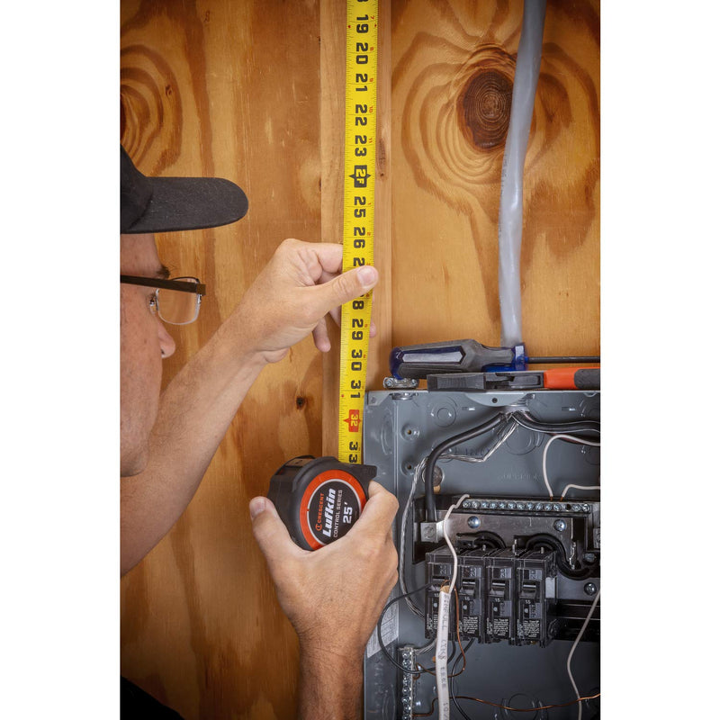 Crescent Lufkin 1-3/16 x 30' Command Control Series Yellow Clad Tape Measure - L1030C 30' SAE