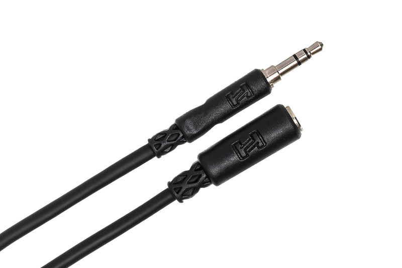 Hosa MHE-102 3.5 mm TRS to 3.5 mm TRS Headphone Extension Cable, 2 Feet