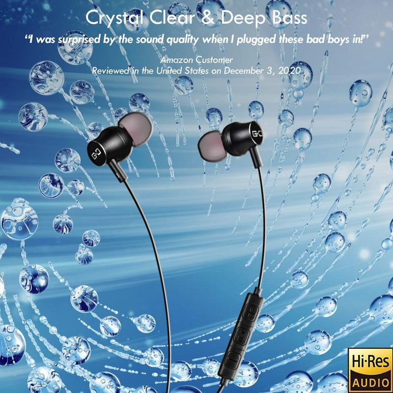 USB C Earbuds Headphones with Mic & Type-C Plug, HiFi Earphones Deep Bass, Compatible with Most Type C Mobile Devices, with USB C to USB Adapter for Computers, CGS-W1A