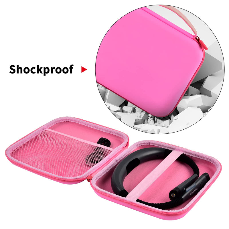 Case Compatible with Glocusent/ for Vekkia/ for LITOM/ for LEDGLE/ for TAKKUI/ for TSINGREE LED Neck Reading Light Book Light for Reading in Bed. Storage Carrying Holder for USB Cable (Box Only) -Pink Pink