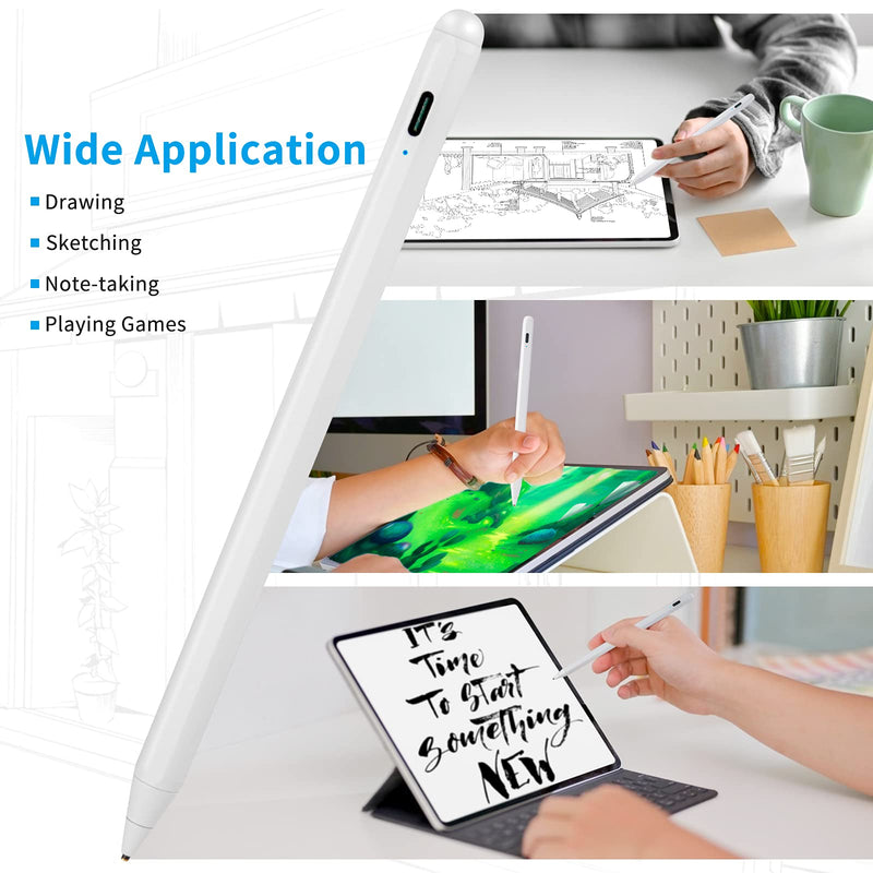 Lenovo Ideapad Flex 5 Pen,Active Stylus Pen for Lenovo Ideapad Flex on Precise Writing/Drawing/Sketching with Fine Point Tip Stylus for Ideapad Flex 5 Pen,White