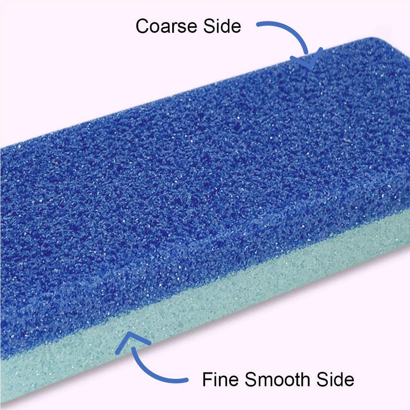 Maryton Foot Pumice Stone for Feet Hard Skin Callus Remover and Scrubber (Pack of 4) (Blue) Blue