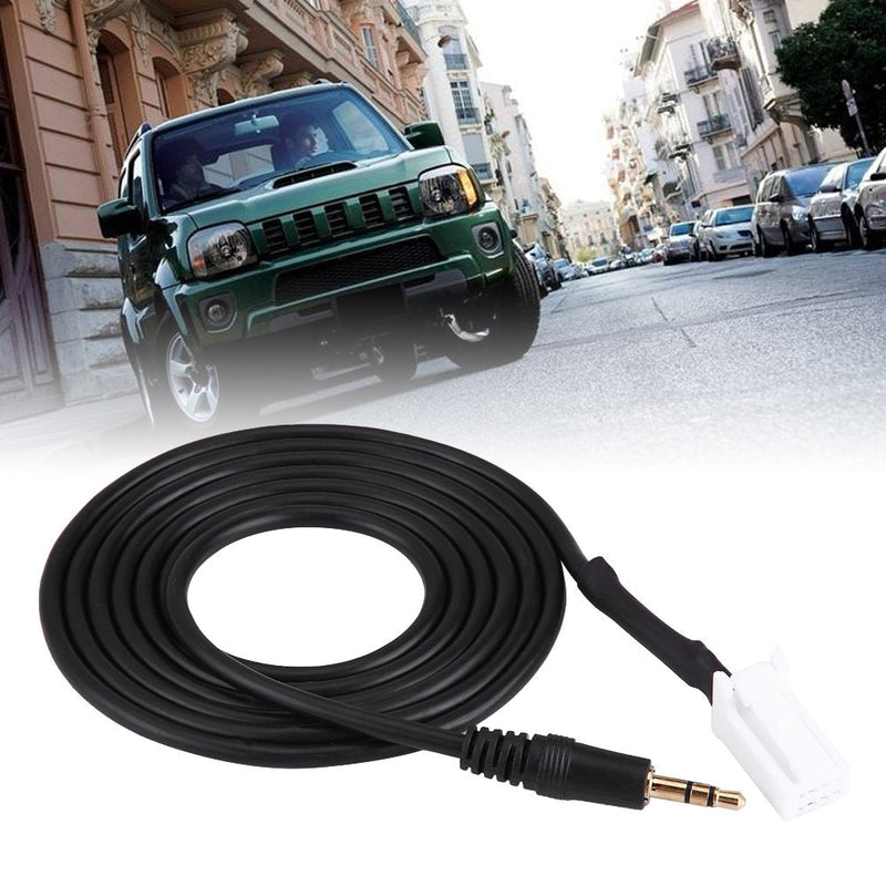 Car AUX Audio Cableï¼ŒAudio AUX Input Cable Adapter 8pin Plug 3.5mm Jack Fit for Suzuki Swift Vitra Jimny