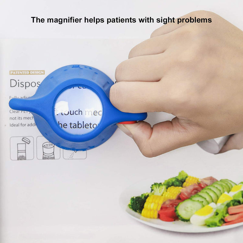 Remedic Medicine Bottle Opener with Magnifier and LED Light Multi-Opener for Better Grip Strength - Twist Lid Opener - Elderly Daily Living Aids - Practical Gift Idea