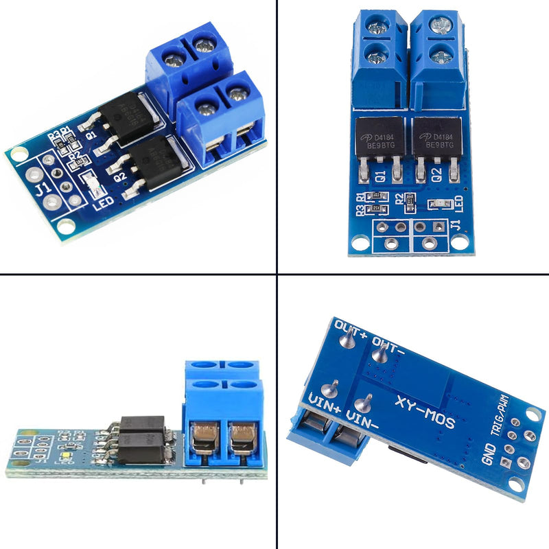 20 Pcs DC 5v-36v 400W FET Trigger Switch Drive Module Board Dual Mosfet Driver Module Dual High-Performance Switching Driver Module PWM Regulator Control Panel Driver Module for Ar-duino
