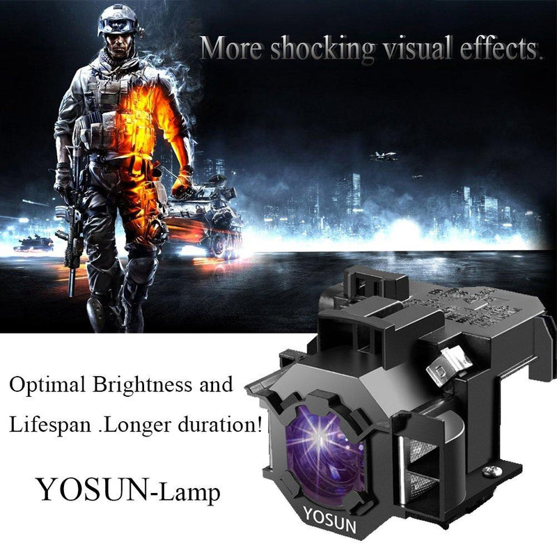 YOSUN v13h010l41 Projector lamp for epson elplp41 powerLite Home Cinema s5 s6 s6+ 77c 78 ex21 ex30 ex50 ex70 eb-s62 EMP-s5 h283a h284a Replacement Projector Bulb