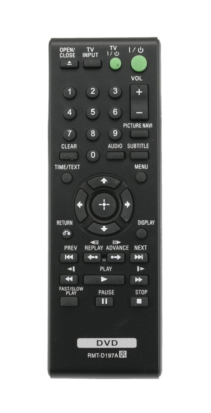 RMT-D197A Replace Remote Control for Sony DVP-SR210 DVP-SR201P DVP-SR405P DVP-SR510 DVP-SR510H DVD Player