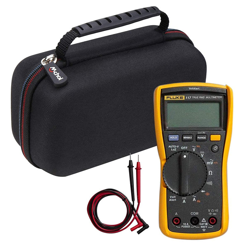 Mchoi Hard Portable Case Compatible with Fluke 117/115/116 Electricians True RMS Multimeter,CASE ONLY