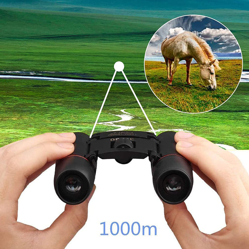 ZIYOUHU 30x60 Binoculars Small Compact Light Binoculars, Suitable for Adults and Children Bird Watching Travel Sightseeing, Waterproof Lightweight Small Binoculars, with Clear Low-Light Vision…
