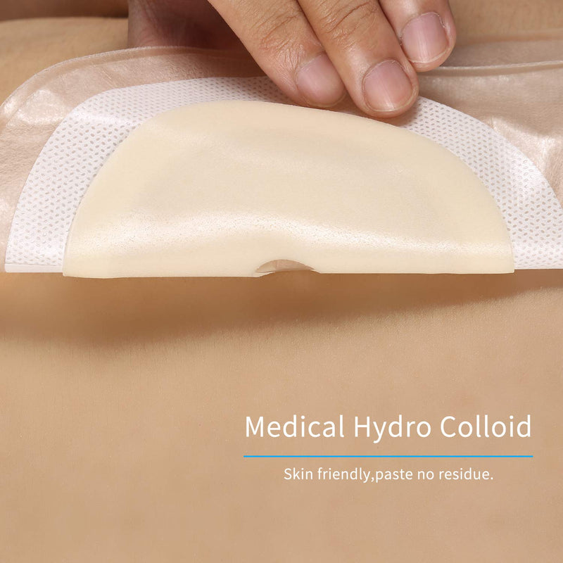 KONWEDA 20 PCS Colostomy Bags, Ostomy Supplies,One Piece Drainable Ostomy Pouch for Ileostomy Stoma Care, Cut-to-Fit