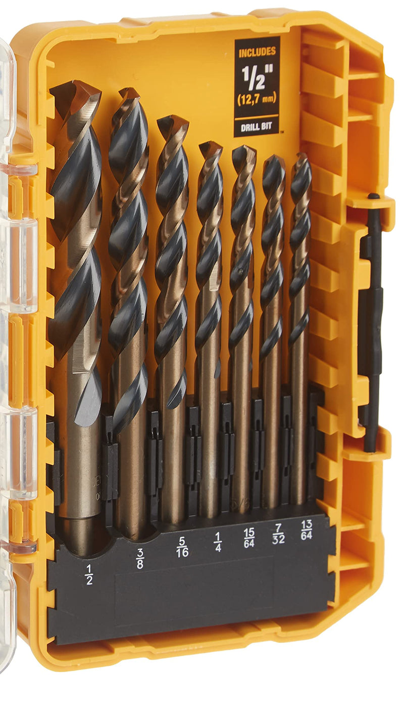 DEWALT Black Oxide Drill Bit Set, 20-Piece (DW1177) (Black & Gold) 20 pc