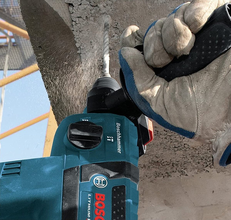 Meccion SDS Plus hammer drill 25mm x 350mm, professional concrete drill with 4 carbide cutting edges, ideal for drilling in stone, concrete, natural stone, brick wall