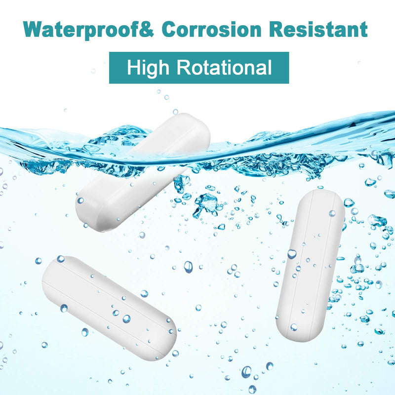 PTFE Magnetic Stirrer Mixer Stir Bar, White Color, Stir Rod Magnetic, Laboratory Bar, Stir Plate Bar, Stir Plate Magnet Stick (16 Pieces,30 mm/ 1.18 Inch) 16 30 mm/ 1.18 Inch
