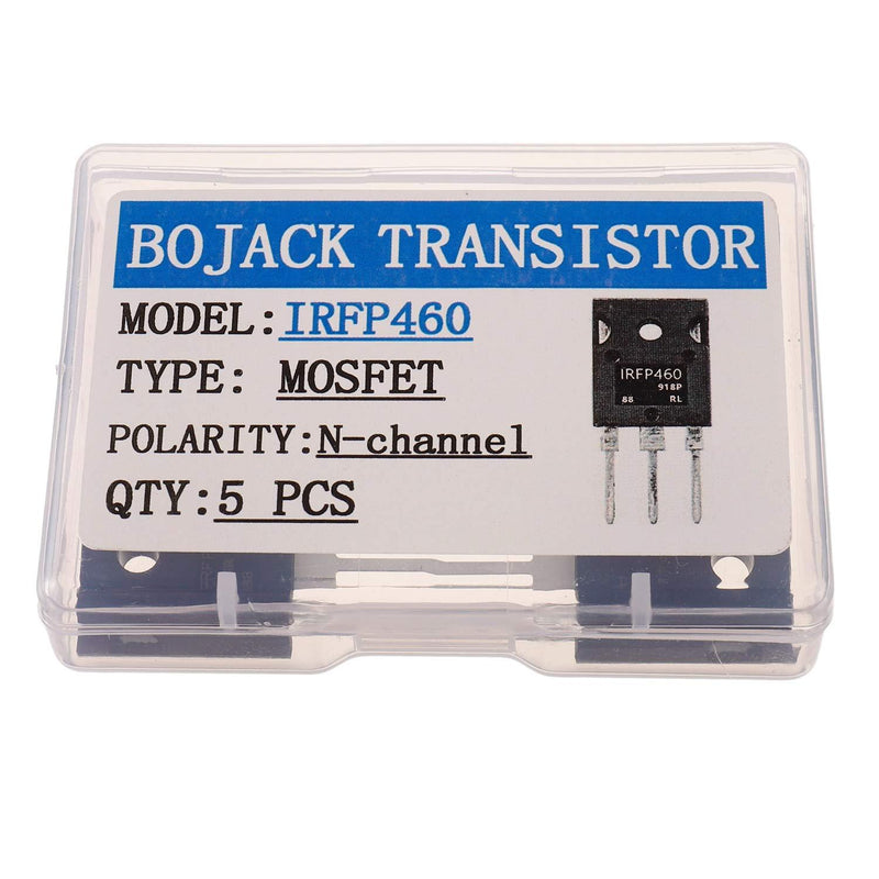 BOJACK IRFP460 MOSFET Transistors IRFP460N 20A 500V N-Channel Power MOSFET IRFP460NPBF TO-247(Pack of 5 Pcs)