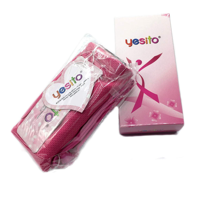 Yesito mastectomy drainage pouch and Shower for Support Adjustable Comfort (Pink) (Rose Red)