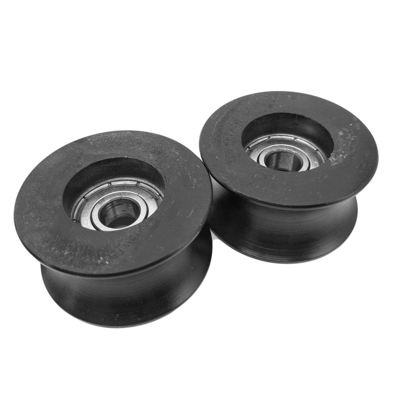 4X 0840UU 8mm 8x40x20.7mm Groove Guide Pulley Sealed Rail Ball Bearing
