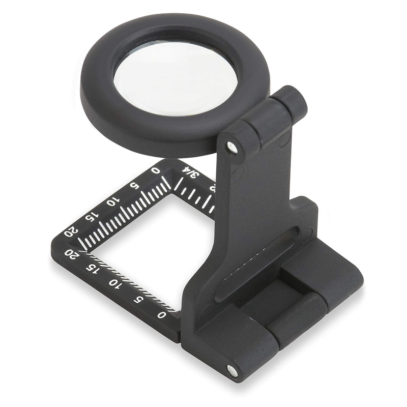 Carson Metal LinenTest 5x30mm or 6.5x20mm Glass Magnifiers with Soft Pouch (LT-60, LT-80) 6.5x20mm (LT-60)