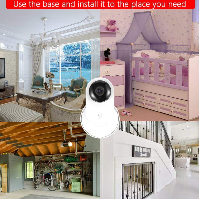 (Pack of 4) Aboom Wall Mount Compatible with Yi Home Camera Customized Stand Bracket for YI 1080p/720p Home Camera Designed for USA (NOT INCLUDED CAMERA)