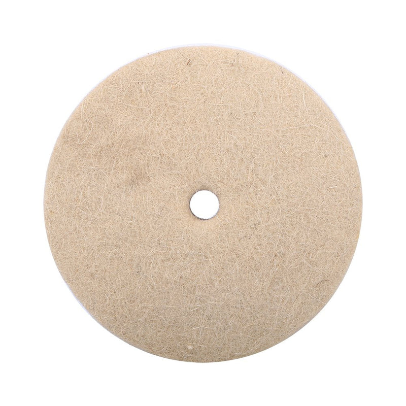 Pack of 4 polishing discs, beige wool felt polishing discs, wool felt wool felt sanding bench, felt disc polishing wool polishing polishing disc grinding round wheel wool felt polishing disc 100 x 25 mm