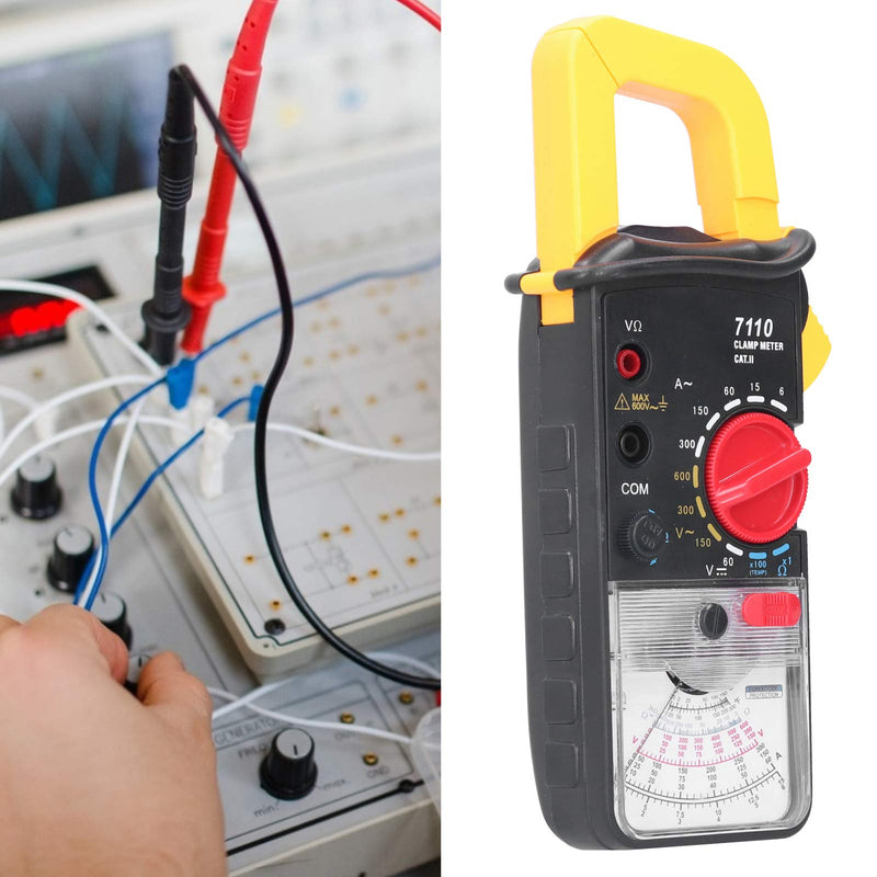 Clamp Meter, Clamp Multimeter, Accurate Handheld Analog Voltage Current Tester Electrician Meter 7110, with High Measurement Accuracy, Wide Application and Quality Assurance