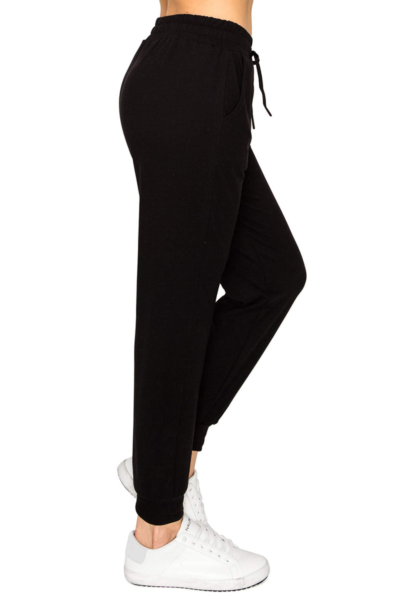 ALWAYS Women's Jogger Sweatpants with Pockets — Premium Buttery Soft Stretch Pants Small Jog128 / Black 2