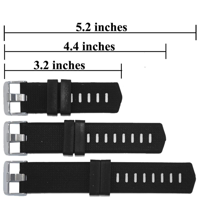 Extender Band for Compatible with Fitbit Versa/Charge/Charge HR/Charge 2 Watch Band, Band Extender for Extra Large Size Wrist or Ankle Wear (Black)
