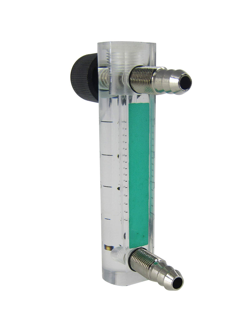 JIAWANSHUN Oxygen Air Flow Meter 0.1-1.5LPM / Gas Flowmeter with Copper Connector for Oxygen Air Gas Conectrator