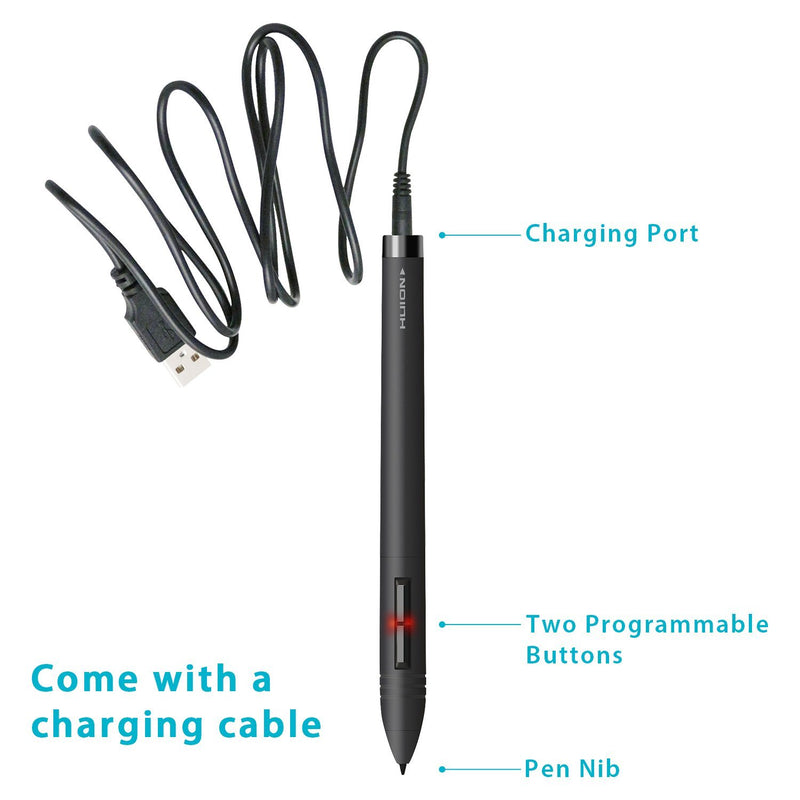 HUION P80 Rechargeable Pen Digitizer Pen Digital Pen Style for Huion Graphics Tablet
