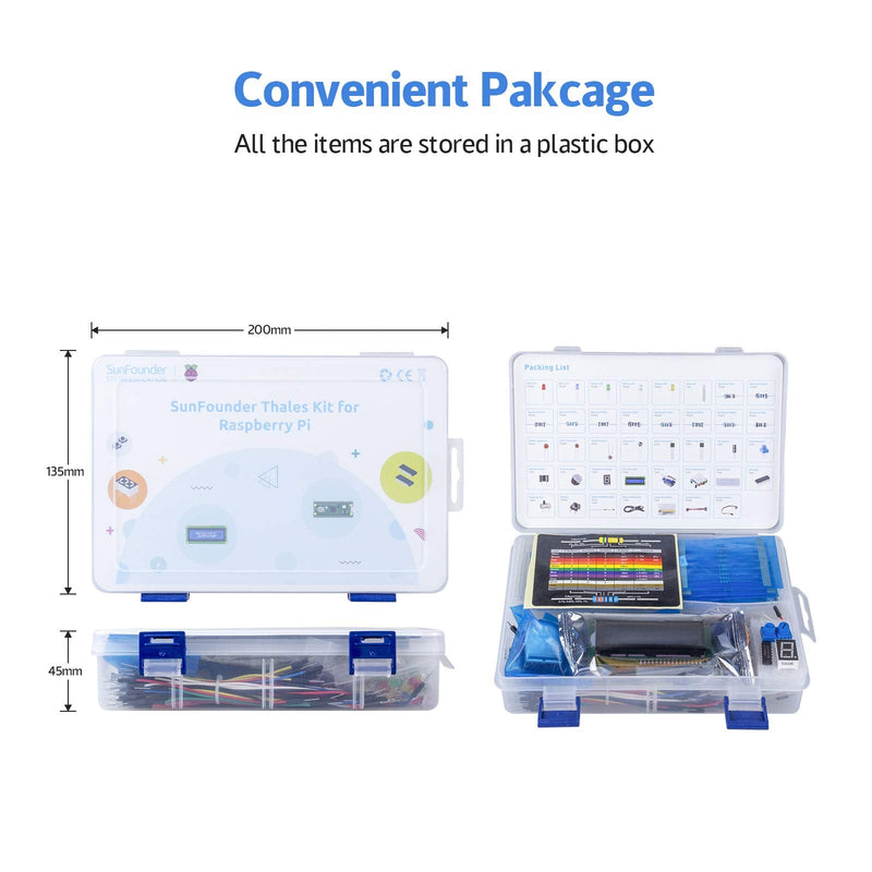 SunFounder Raspberry Pi Pico Basic Starter Kit with Detailed Online Tutorials, One-Stop Learning Electronics and Programming for Raspberry Pi Arduino Beginners & Software Engineer Thales Kit with Pico