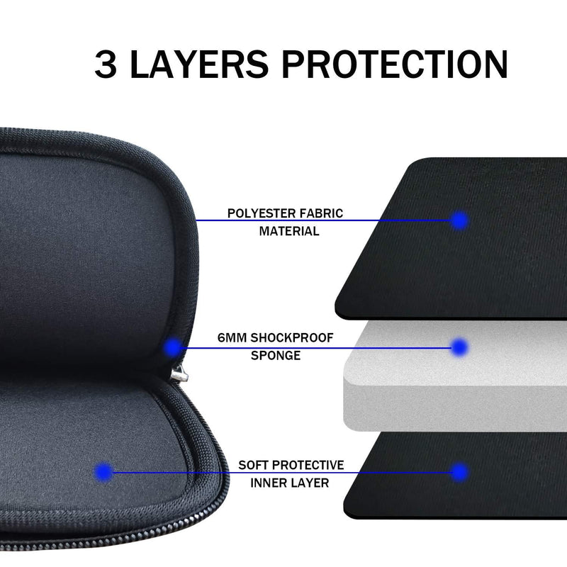 Laptop Sleeve 15.6 inch,Upgraded Durable Shockproof Protective Cover Flip Case Briefcase Carrying Bag Case,15.6 Inch Laptop Sleeve Case Computer Bag Sleeve with Pocket for Laptop Notebook,Black Black