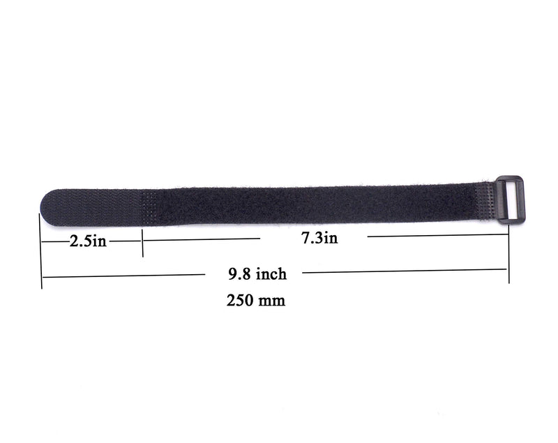 RC Lipo Battery Straps 20mm x 250mm Non-Slip Rubberized Battery Tie Down Straps for RC Drone Boat Car(8Pcs)