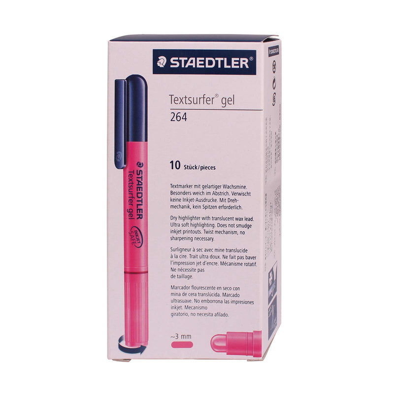 Staedtler Highlighter Textsurfer Gel 264 Color mixing -Pack of 10