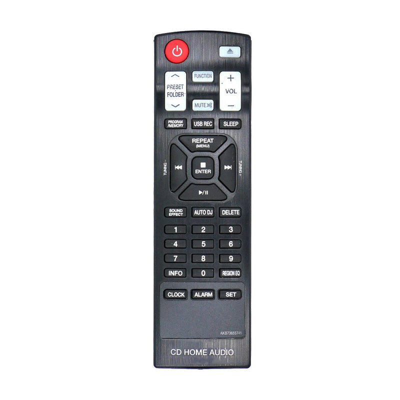 New AKB73655741 Replaced Remote Control fit for CM4350 CM4550 CMS4350F CMS4550F CMS4550W LG CD Home Audio Mini Hi-Fi System