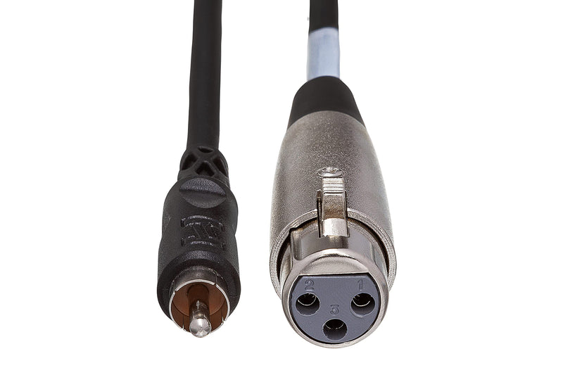 Hosa XRF-110 XLR3F to RCA Unbalanced Interconnect Cable, 10 Feet