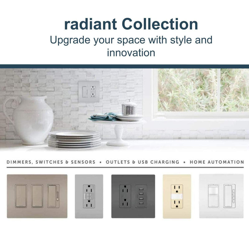 Legrand radiant 15 Amp Decorator Wall Outlet with 3.1 Amp USB Charger, Dark Bronze, TM826USBDBCCV4