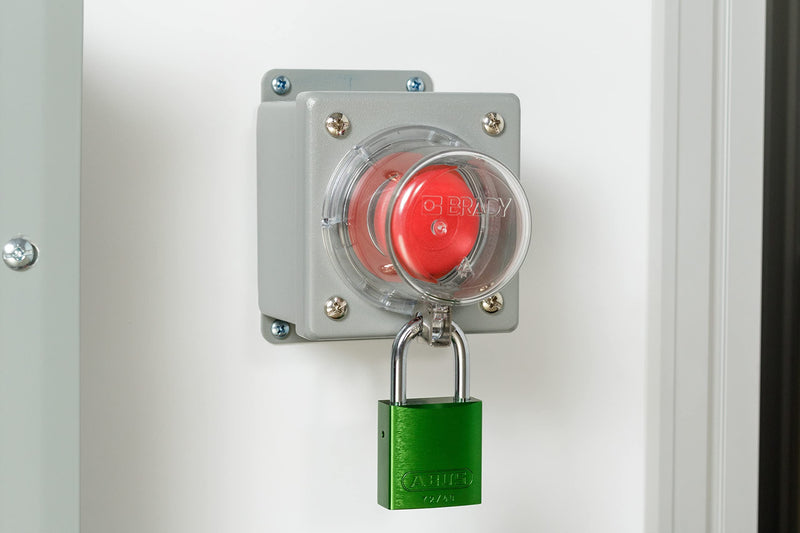 Brady 139796 Push Button Lockout, 30 mm, Clear