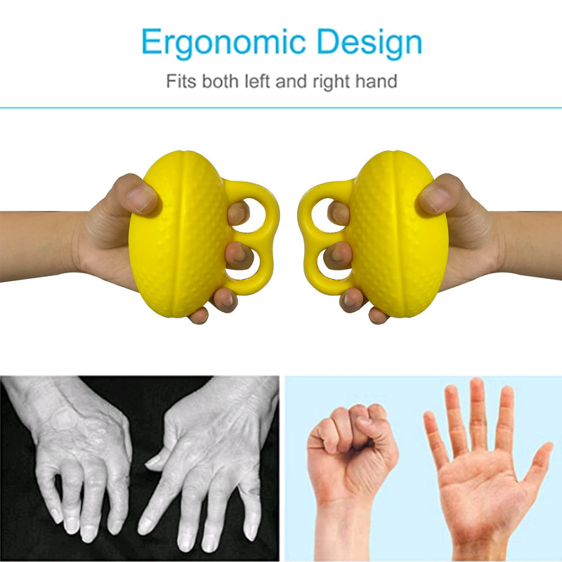 Finger Ball Exerciser Grip Ball Strength Squeeze Stress Balls for Hand, Finger Grip Strengthening Exercise for Hand