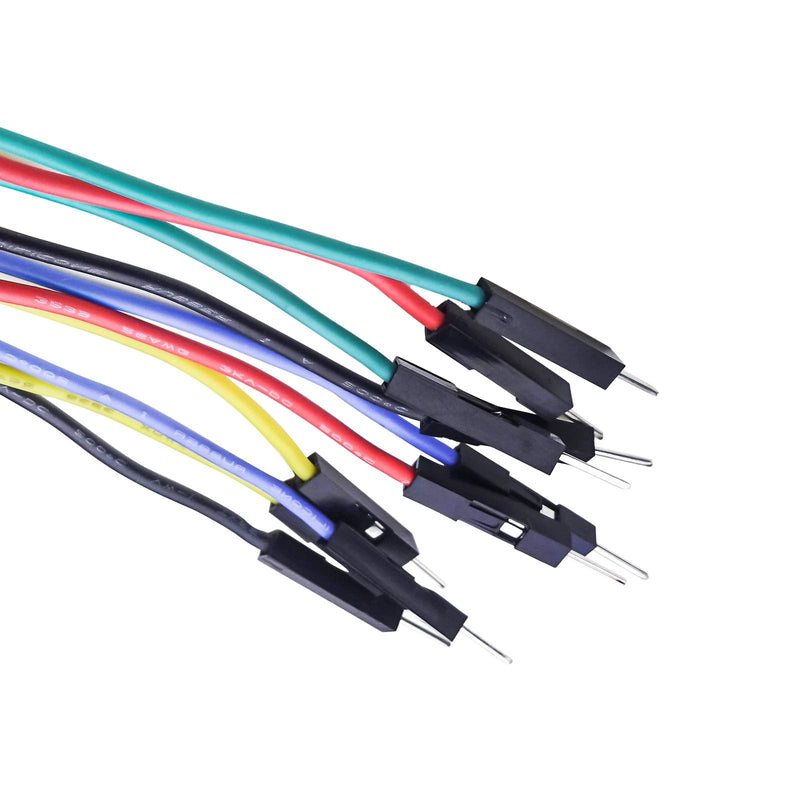 Goupchn Stackable Banana Plug to Breadboard Male Jumper Wires Soft Flexible Silicone Test Leads for Electrical Testing P1532