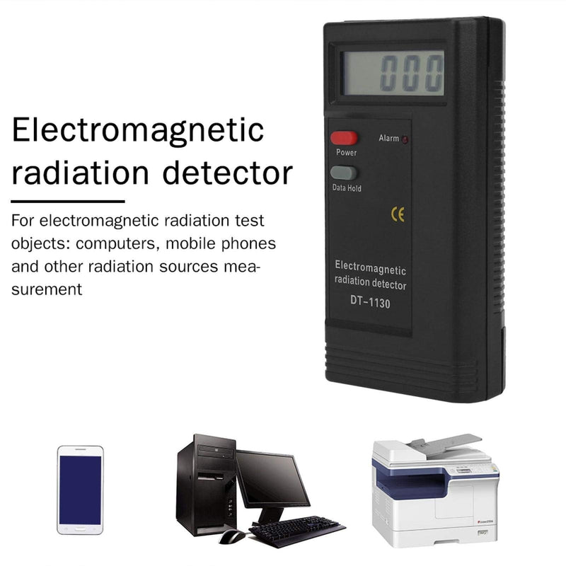 Wendry Electromagnetic Radiation Detector,1 PC Battery Operated LCD Digital Electromagnetic Radiation Detector EMF Meter Tester Hot (Designed to Meet CE,Accurate and Safety to use)