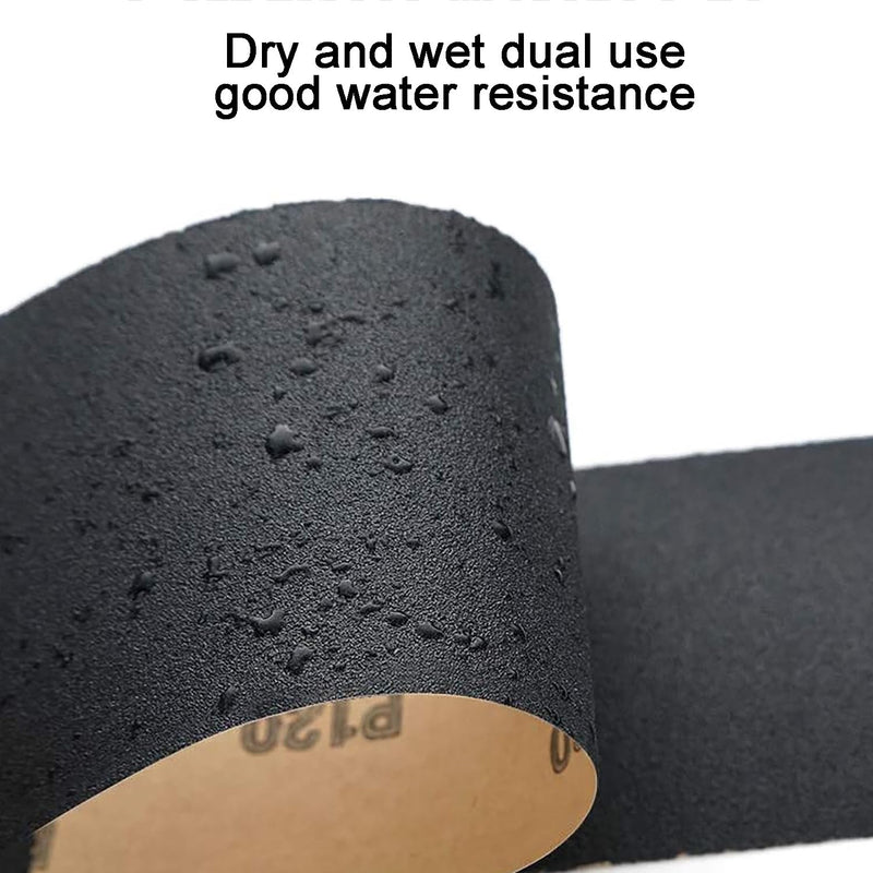 Jinpojun sandpaper set [23 x 9 cm], 15 pieces, grit size from 80 to 3000, wet and dry, professional sandpaper for car, wood, furniture, stone, paint, metal, glass