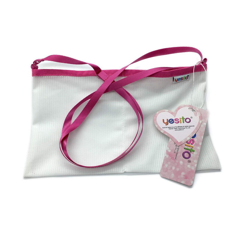 Yesito Mastectomy drainage pouch and Shower pouch for Post Mastectomy Support (white)