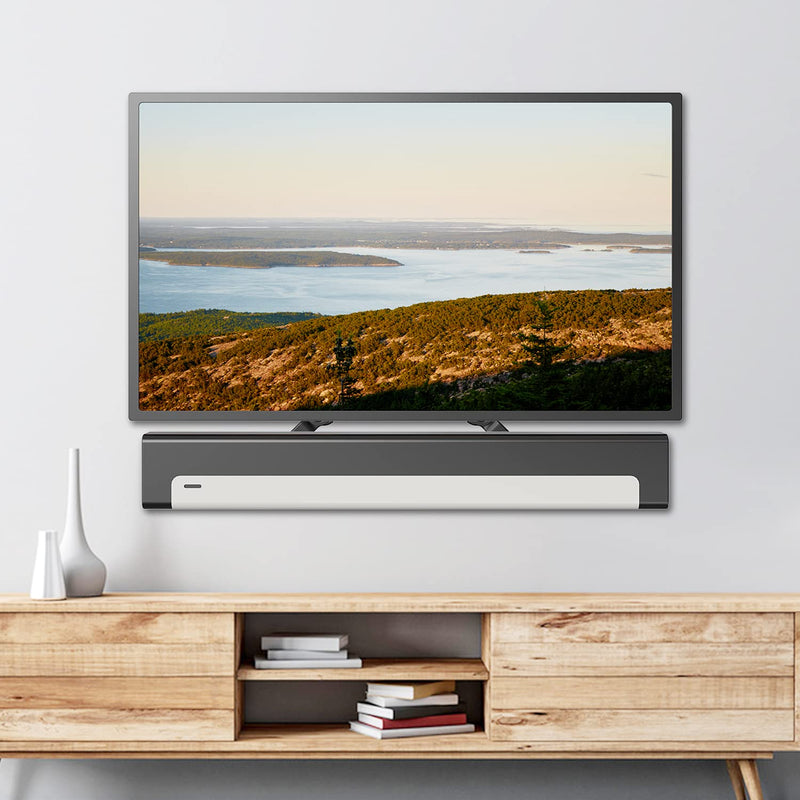 WALI Sound Bar Mount Bracket, for Mounting Above or Under TV, with Adjustable 3 Angled Extension Arm, Fits Most 23 to 65 Inch TVs, up to 33 lbs (SBR202) SoundBar Bracket