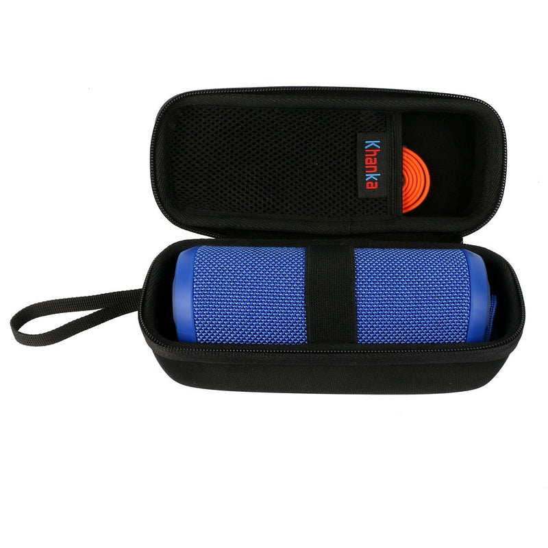 Khanka Hard Travel Case Replacement for JBL Flip 4 Waterproof Flip 3 Splashproof Portable Bluetooth Speaker black