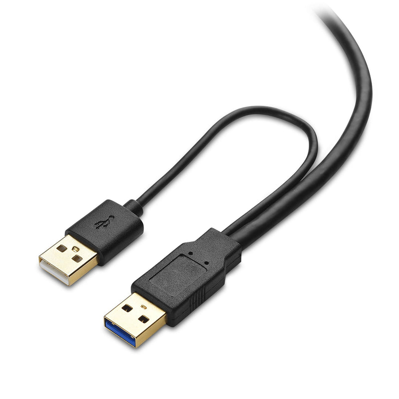 Cable Matters Micro USB 3.0 to USB Splitter Cable (USB Y-Cable, USB Y Cable) 20 Inches