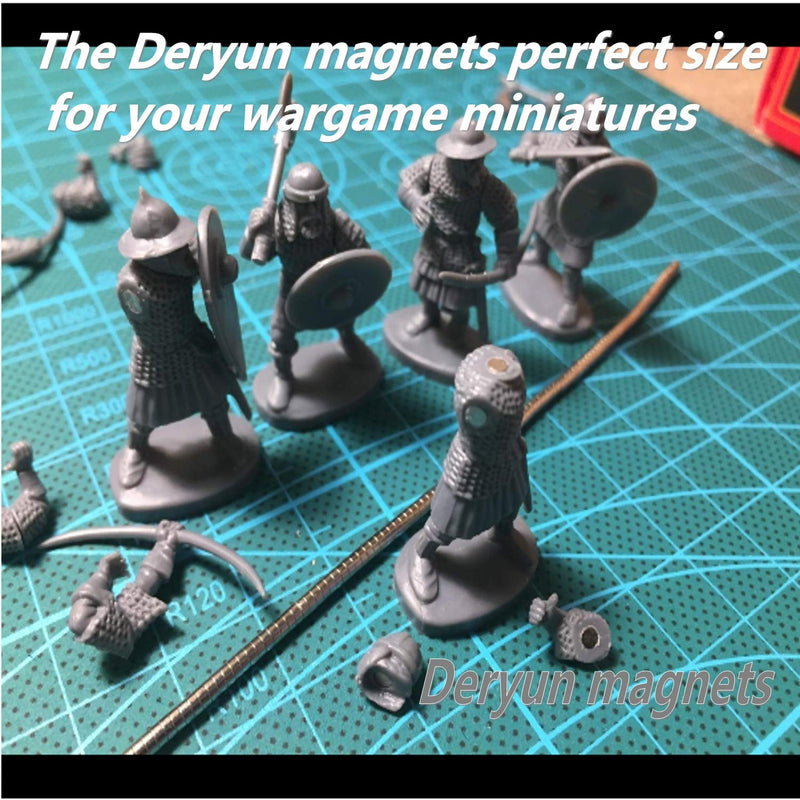 Deryun 300pcs Magnet,Mini Magnet Small Magnets Tiny Magnets for Crafts Art&craft Magnets, Mini Magnets for Card Making,for Craft Projects,for Model Making (disc:3-2)