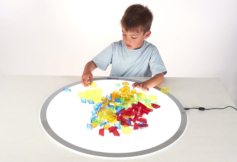 TickiT 9247 Translucent Hollow Pattern Blocks (Pack of 180)