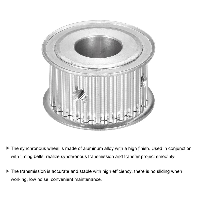 MECCANIXITY 5M 25Teeth Timing Pulley Synchronous Wheel Belt Drive Without Step 25mm Height 5mm Pitch 19mm Bore for Belt, 3D Printer, CNC