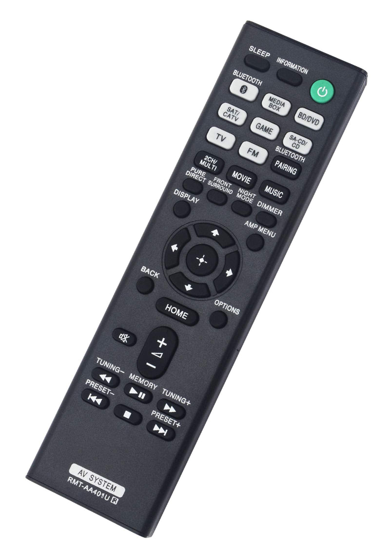 RMT-AA401U Replaced Remote fit for Sony Home Theater AV Receiver STR-DH401U STR-DH590 STR-DH790 1-493-370-11