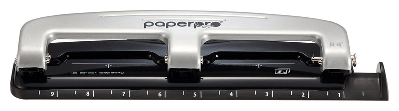 Bostitch Three-Hole Punch, Silver/Black (2101)